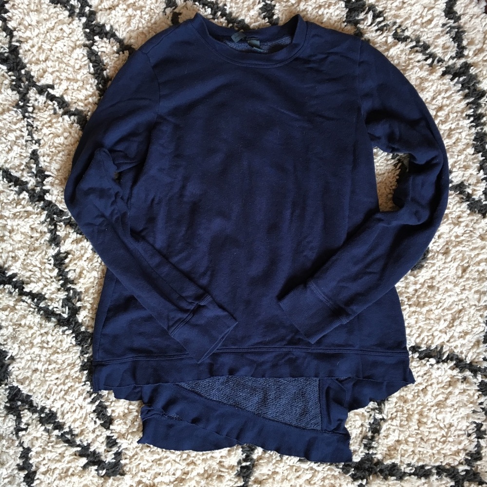 Criss cross back sweatshirt Anthropologie